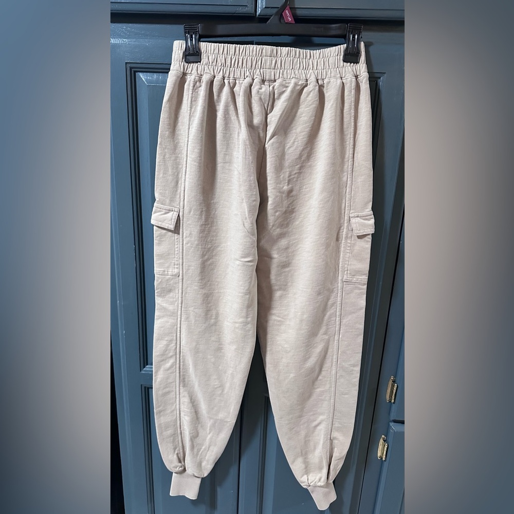 Ruby Ribbon Tan Jogger Pants - Picture 4 of 4